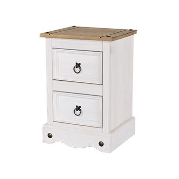 CORE WHITE 2 DRAW BED W109
