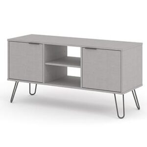 AUGUSTA 2 DOOR FLAT SCREEN TV UNIT. GREY