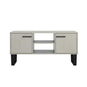 TEXAS 2 DOOR FLAT SCREEN TV UNIT. GREY