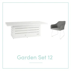 SANTORINI 6 SEAT OUTDOOR DINING SET 12