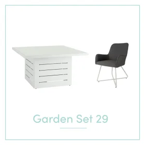 SANTORINI 4 SEAT OUTDOOR DINING SET 29
