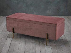 LOLA STORAGE OTTOMAN PINK.